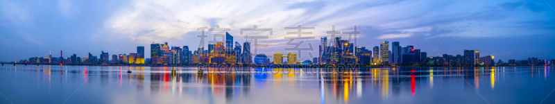 杭州,风景,城市天际线,水,天空,夜晚,天际线拱门,夏天,湖,现代