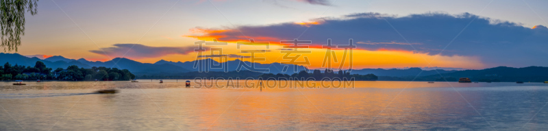 杭州,风景,俄亥俄河,西湖,水,天空,夏天,光,湖
