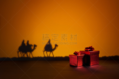 东方三贤士,灵性,夜晚,仅男人,仅成年人,智慧,冬天,缎带,闪亮的,巴勒斯坦的
