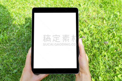 白色,空白的,手,平板电脑,智能手机,留白,安全护栏,显示器,做