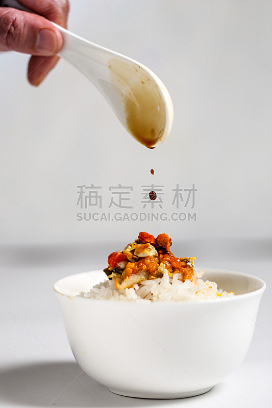 螃蟹,中国,酱油,卵巢,美味食品,米,垂直画幅,传统,奶油,海产