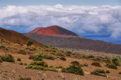 火山地形,莫纳亚克火山,天空,风,水平画幅,山,巨大的,户外,干的,怪异