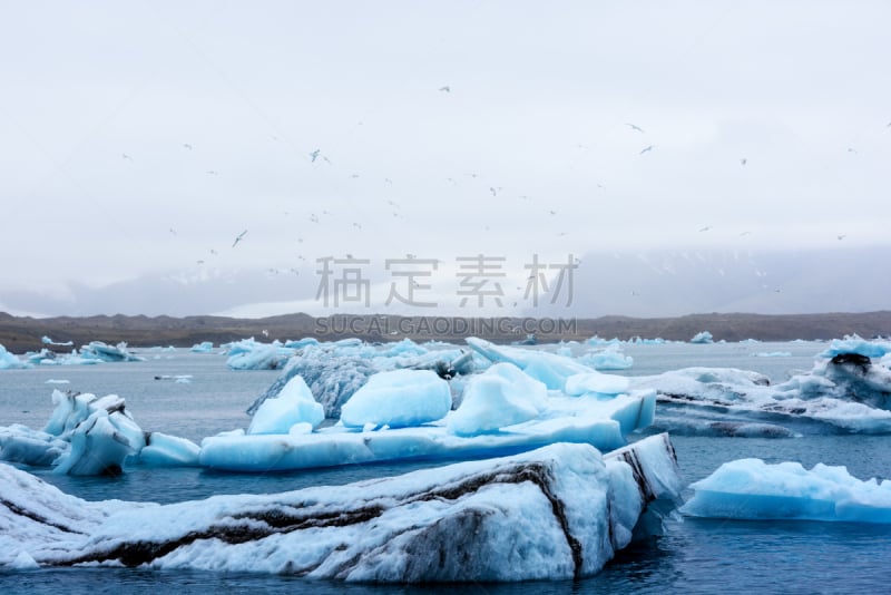 杰古沙龙湖,冰河,泻湖,冰山,水,天空,美,气候,水平画幅,雪