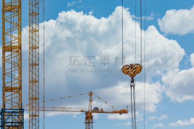 起重机,建筑业,平衡力,轴座,采矿业,天空,水平画幅,小木屋,无人,俄罗斯