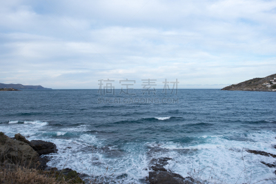 海港,热带雨林,赫罗纳,陡峭海岸,水,天空,加泰隆尼亚,水平画幅,地形,沙子