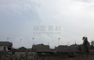 墨拉皮火山,烟,乡村,在之后,中爪哇省,bromo-tengger-semeru national park,滕格尔火山,东爪哇,日惹特区,居住区