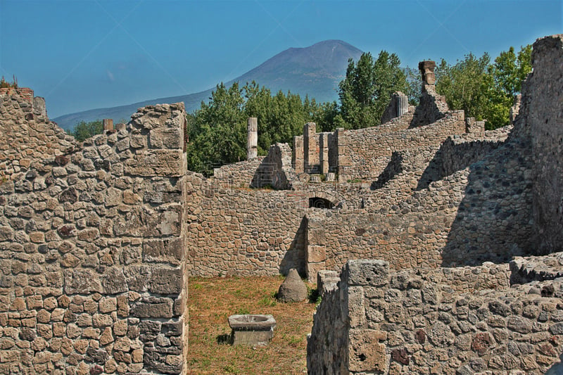 庞贝,考古学,维苏威火山,古罗马广场,泥墙画,纳布勒斯,庭院,罗马,别墅,古代