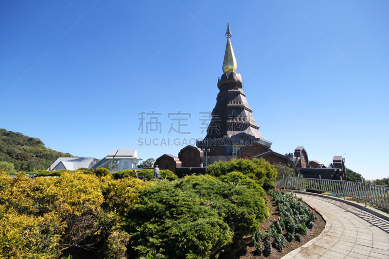 泰国,内政部,清迈省,自然,水平画幅,建筑,无人,山,亚洲,2015年