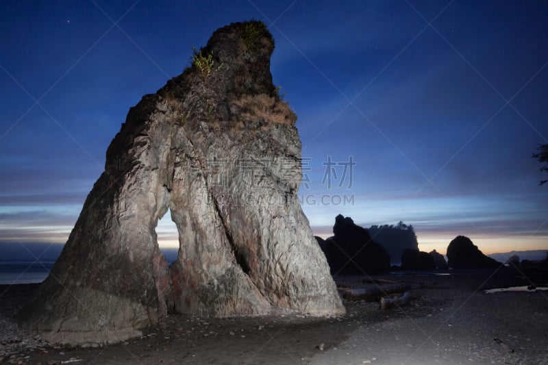 海岸线,华盛顿州,鲁比海滩,柱状岩石,自然,水,美国,旅游目的地,水平画幅,地形