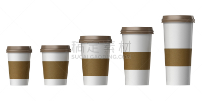 一次性杯子,纸,空白的,热,饮料,一次性物品,一个物体,背景分离,咖啡杯,杯