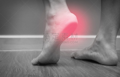 足,痛苦,特写,脚底的,女性,脚病医生,高跟鞋,踝,脊柱,关节炎