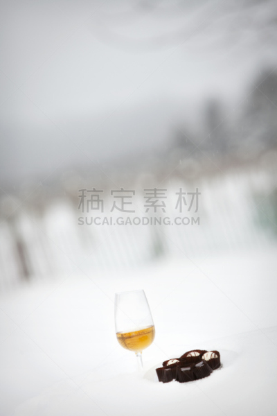 冬天,葡萄园,冰酒,蒙迪丽苑郡,东方镇,垂直画幅,选择对焦,天空,葡萄酒厂,雪