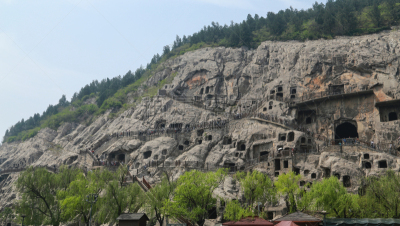 龙门石窟,户外,都市风景,洛阳,河南省,洞室,洞穴,水平画幅,建筑,无人