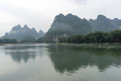 兴平,早晨,漓江,丽江,阳朔,桂林,水平画幅,山,夏天,户外