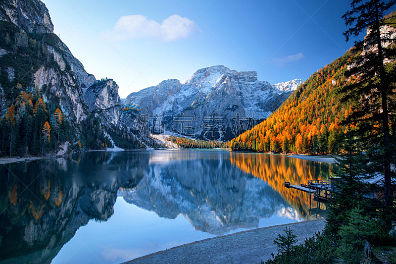 湖,阿尔卑斯山脉,秋天,自然美,水,天空,美,水平画幅,雪,无人