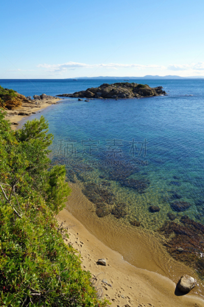 海滩,岩石,地中海,岛,垂直画幅,水,沙子,无人,夏天,海岸地形