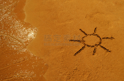 沙子,海滩,小雕像,沙画,避暑圣地,红海,湿,热,自然美,色彩饱和