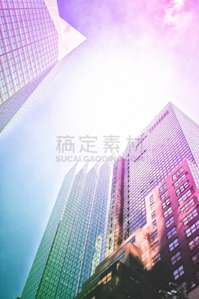 列克星敦大道,垂直画幅,办公室,天空,外立面,挑染,云,曼哈顿金融区,无人,阶调图片