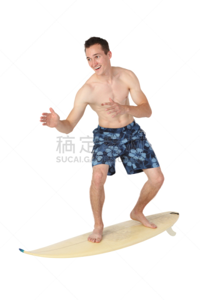 男人,游泳短裤,在活动中,运动,背景分离,极限运动,仅男人,平衡,仅一个男人,全身像