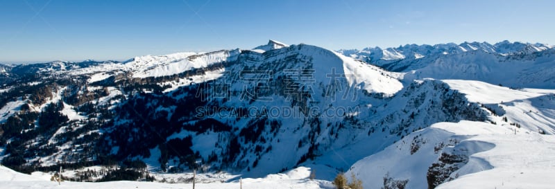 全景,布瑞根兹沃德,自然,天空,寒冷,冬季运动,水平画幅,地形,雪,无人