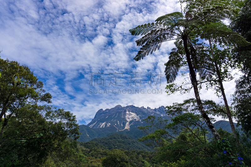 沙巴州,婆罗洲岛,京那峇鲁山,马来西亚东部,天空,留白,休闲活动,哥打基纳巴卢,早晨,马来西亚