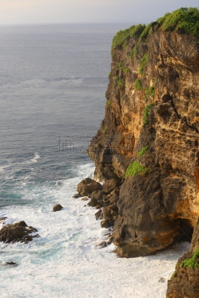 乌鲁瓦度,风景,寺庙,自然,垂直画幅,悬崖,巴厘岛,无人,蓝色,夏天