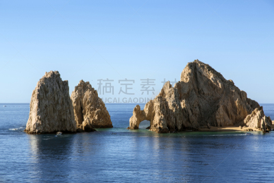 圣路卢卡斯,考特斯海,下加利福尼亚半岛,水,天空,水平画幅,无人,夏天,户外,拉丁美洲
