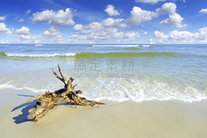 海景,水,天空,水平画幅,沙子,无人,夏天,云景,海滩,彩色图片