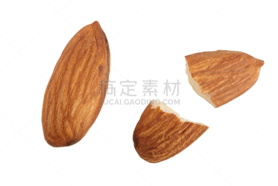 风景,特写,杏树类,分离着色,白色背景,阴影,坚果,干的,白色,布朗大学