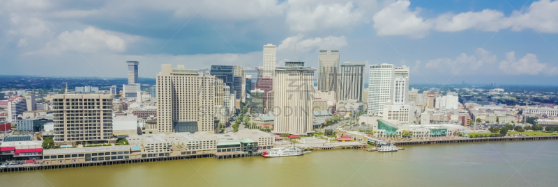 美国,路易斯安那州,市区,纽奥尔良,,航拍视角,办公室,水,天空,新的