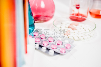 生物科技,科学,实验室,药,药房,背景聚焦,试管,概念,胶囊,探索