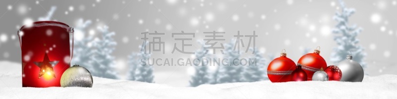 全景,背景,贺卡,圣诞卡,灯笼,水平画幅,雪,无人