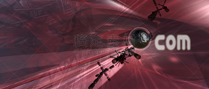 com域名,三个物体,未来,水平画幅,无人,全景,抽象,斑点,全球通讯,红色