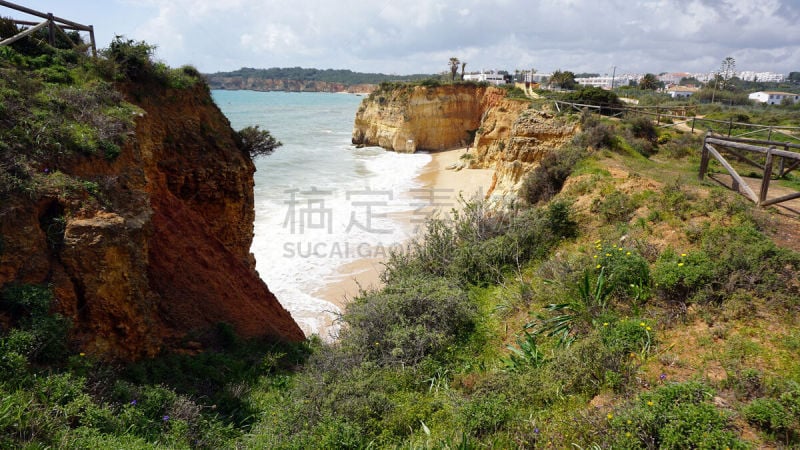 阿尔加威,葡萄牙,地形,沙滩上的石头,波尔蒂芒,阿尔布费拉,木卫欧罗巴,欧罗巴号,悬崖,法鲁区