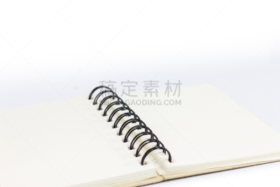 书,开着的,办公室,办公用品,水平画幅,无人,白色背景,背景分离,2015年,成品