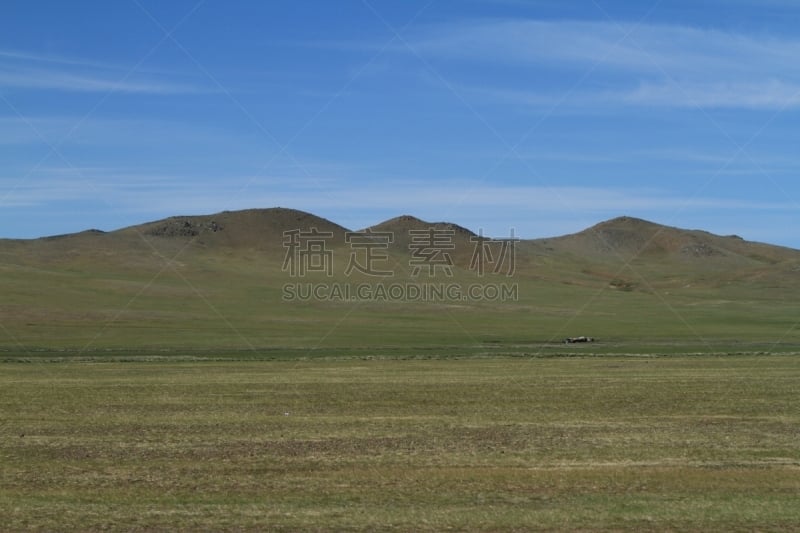 东欧大草原,自然,天空,草地,柳树,水平画幅,野地,地形,山,无人