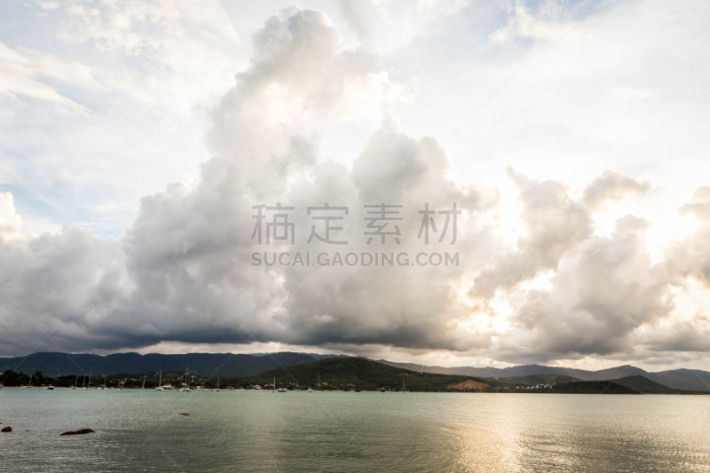 海滩,泰国,苏梅岛,水,天空,沙子,丁字裤,夏天,棕榈树,都市风景