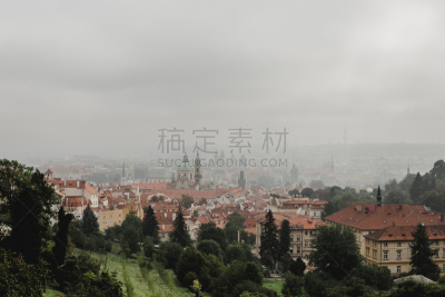 城镇,布拉格,捷克,水,天空,美,水平画幅,无人,古老的