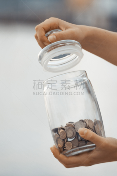 垂直画幅,税,金融,手,广口瓶,平和,概念,退休,投资