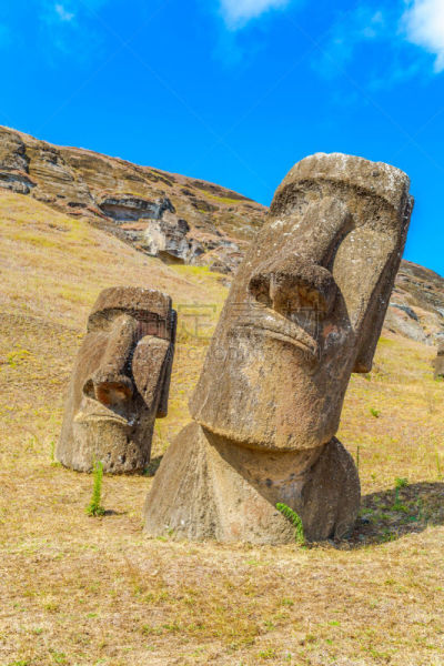 拉诺拉拉库,采石场,垂直画幅,纪念碑,天空,山,火山地形,石材,白色,金字塔