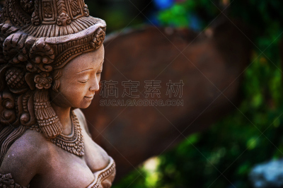 天使,雕像,苔藓,mary queen of scots,英格兰玛丽一世,阿方索十三世,美,水平画幅,风化的