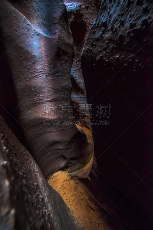 怪异,国内著名景点,狭窄的,洞,犹他,沙岩,纳瓦霍岩,公路,狭缝谷,岩石
