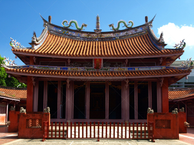 孔子庙,孔庙,孔子,古董,水平画幅,建筑,古代,无人,蓝色,东亚