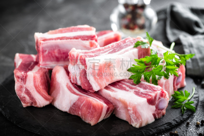 小排骨,生食,肉,水平画幅,配方,排骨,清新,牛肉,食品,饮食