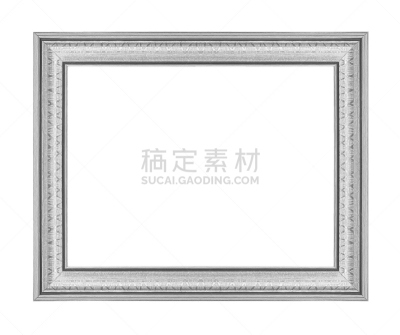 边框,分离着色,银色,白色背景,古董,艺术,水平画幅,形状,无人,古老的