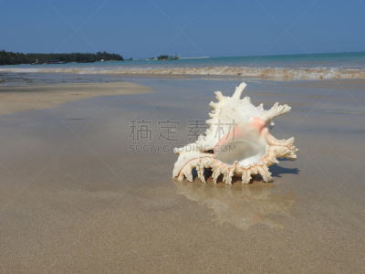 斯特兰德,自然,水,水平画幅,沙子,套色版,夏天,海岸地形,异国情调,户外