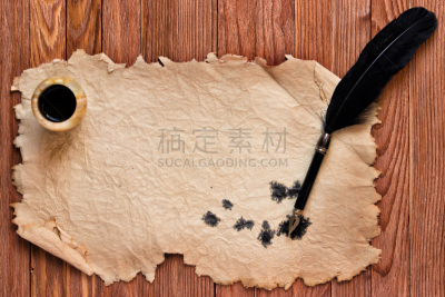 古典式,桌子,木制,黑色,纸,背景,钢笔画,留白,褐色,古董