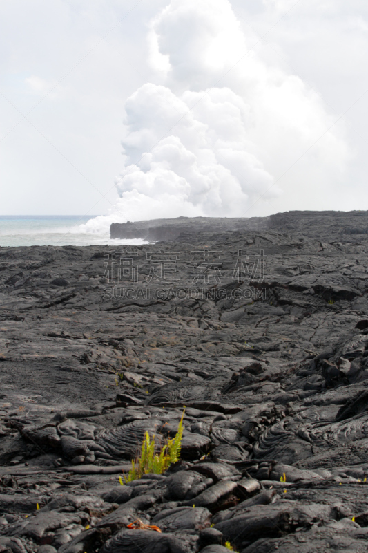 美国,希洛,几劳亚活火山,炙,熔炉,夏威夷大岛,风管,垂直画幅,旅行者,户外