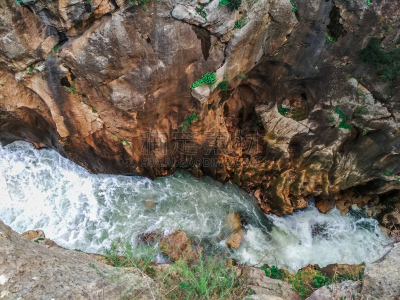 小路,危险,西班牙,地球,风景,桨叉架船,广角,莫斯特,一只动物