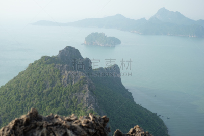 泰国,山,洛姆,巴蜀,渔船,田径赛,自然,旅游目的地,水平画幅,无人